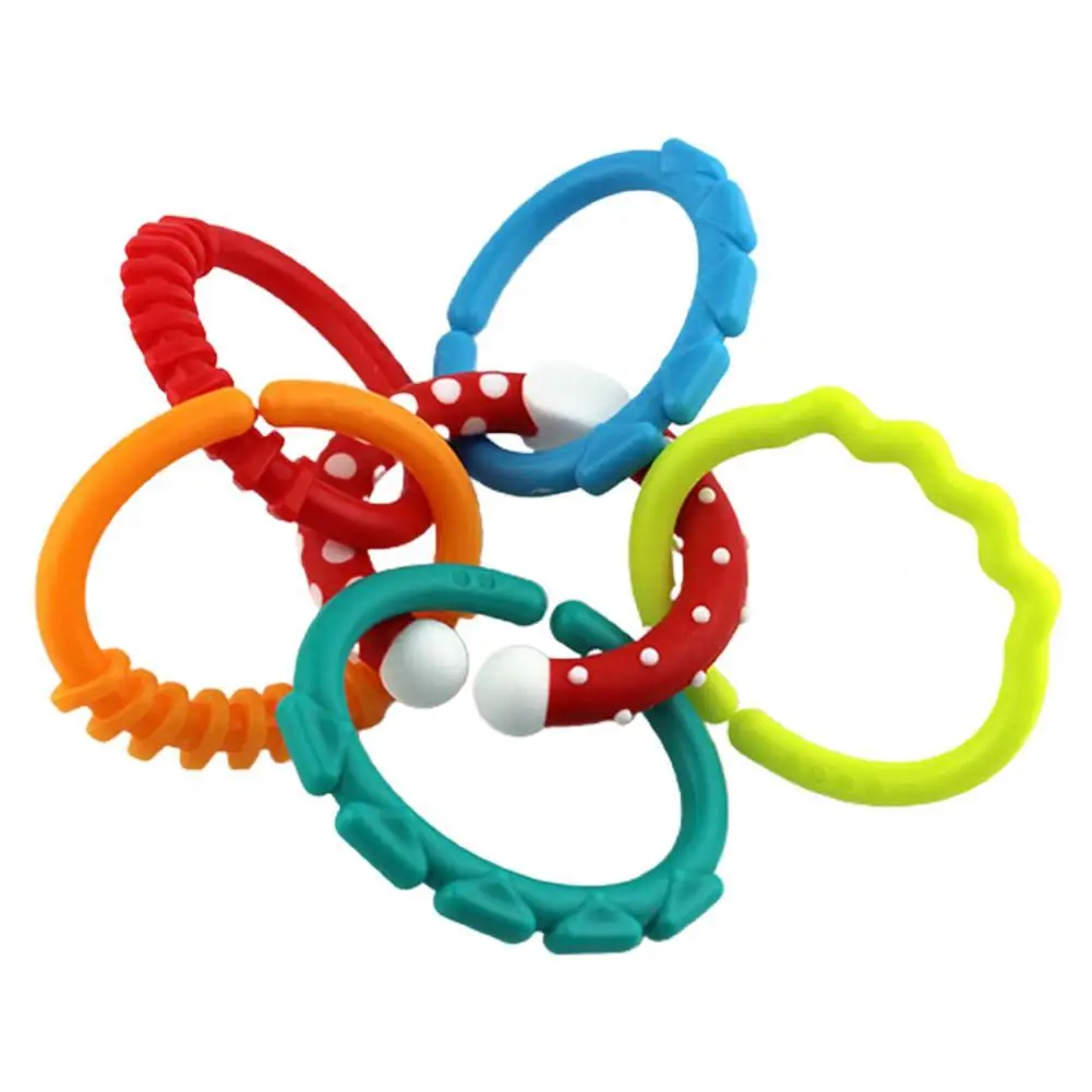 

6Pcs Newborn Baby Colorful Rattle Toys Creative Grasping Ability Early Learning 0 Years Old Baby Safety Teether Rattle Toys