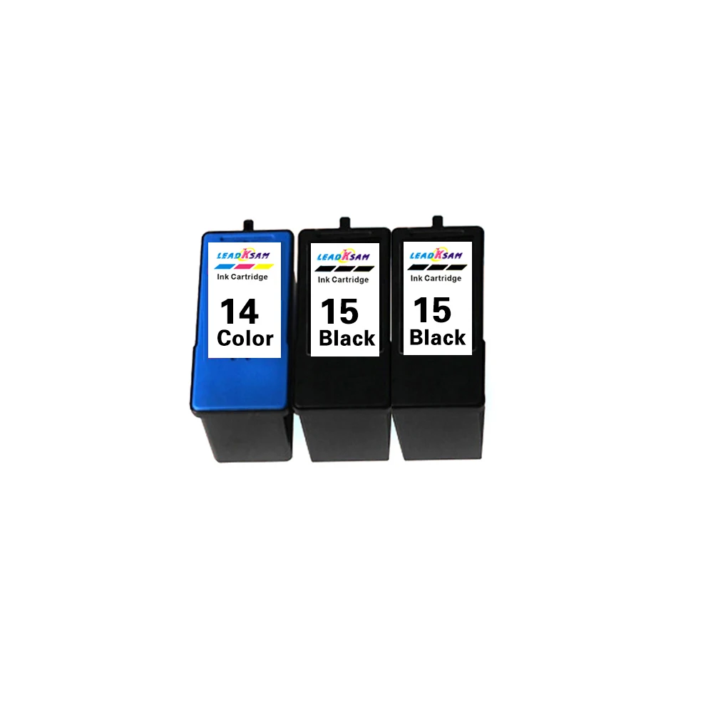 LEADKSAM для черных и цветных чернильных картриджей совместимых с Lexmark 14 15 принтера