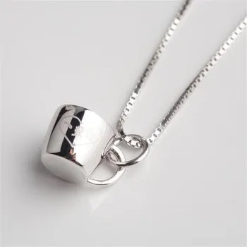 

Korea's New Silver-plated Cup Couple Necklace Heart-shaped Pendant Simple Single Pendant Wholesale Direct JDZ009