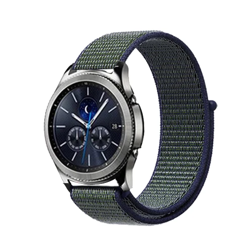 23-midnight fog Ремешок 22 мм 20 мм для samsung galaxy watch active 2 46 мм 42 мм gear S3/S2 Frontier/Classic huawei watch gt 2 Amazfit bip band - Цвет ремешка: 23-midnight fog