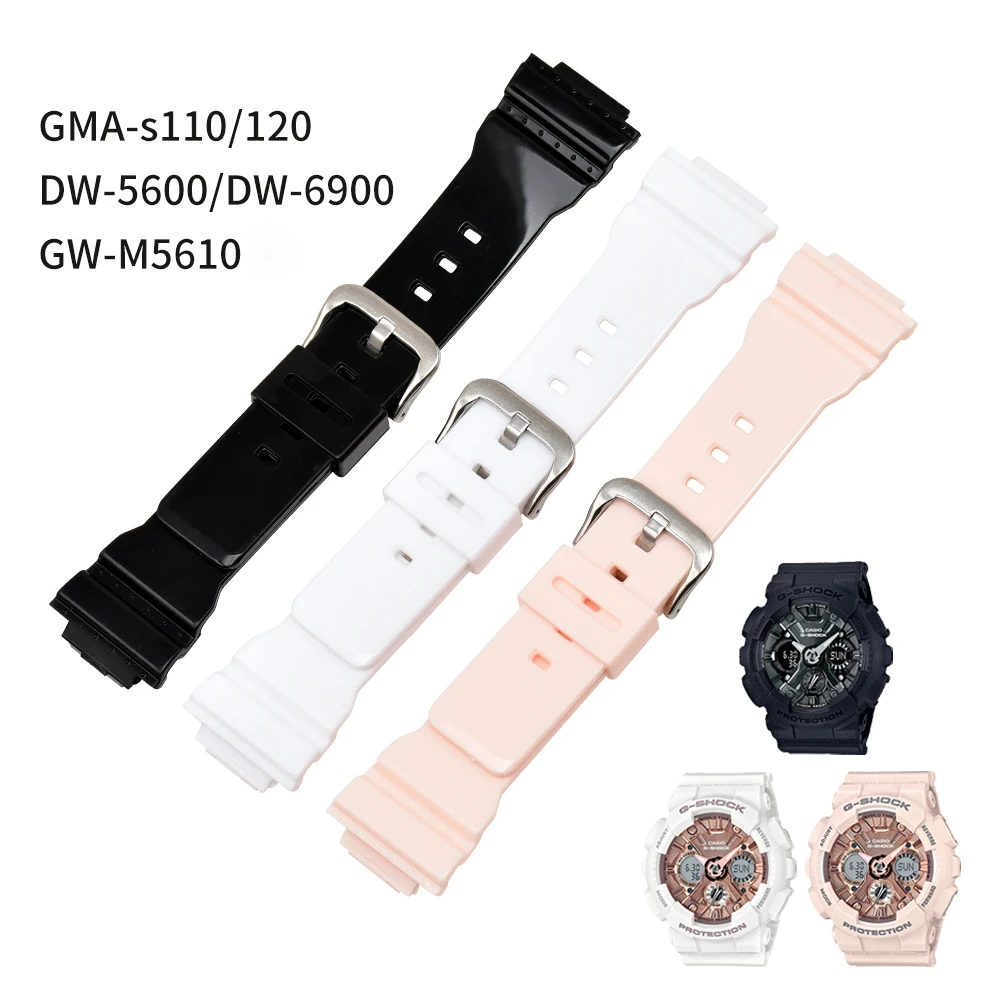 Силиконовый ремешок для наручных часов с оптическими зумом Casio G-SHOCK gma-s110 gma-s120 DW-5600