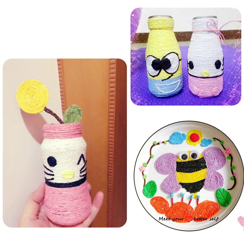 40 м/рулон цветная железная проволочная бумажная веревка товары для рукоделия