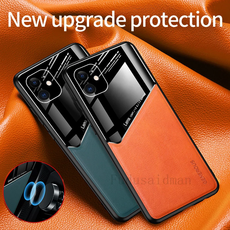 Встроенный Автомобильный Магнитный чехол для iPhone 12 Mini 11 Pro Max 6 6s Plus 7 8 X XR Xs SE 2020