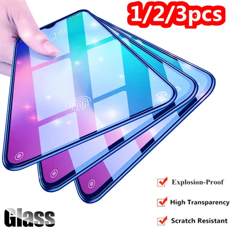 

3Pcs 9H Tempered Glass for Xiaomi Mi 9T Pro 9 SE Safety Glass Screen Protector for Xiaomi Mi CC9 8 A1 A2 A3 Lite Pocophone F1