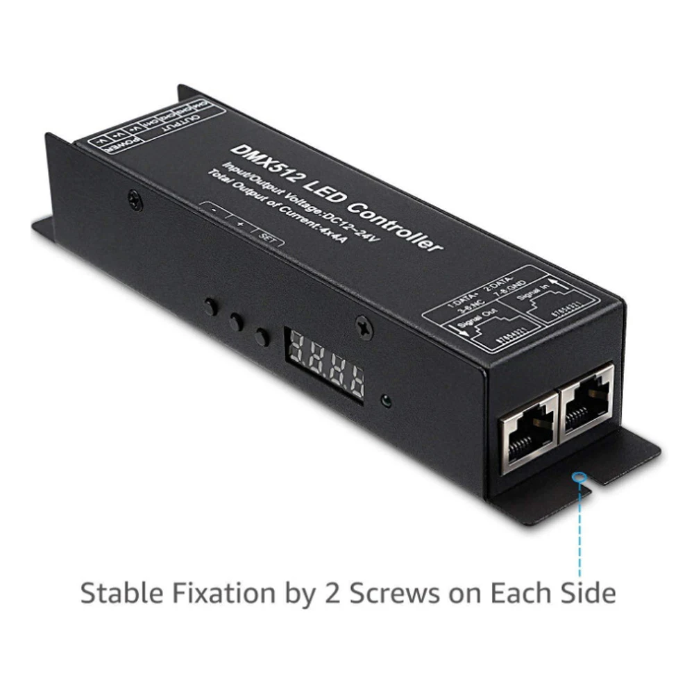 Светодиодный контроллер DMX512 RGBW 4CH DMX 4 канала x 4A светодиодный декодер для