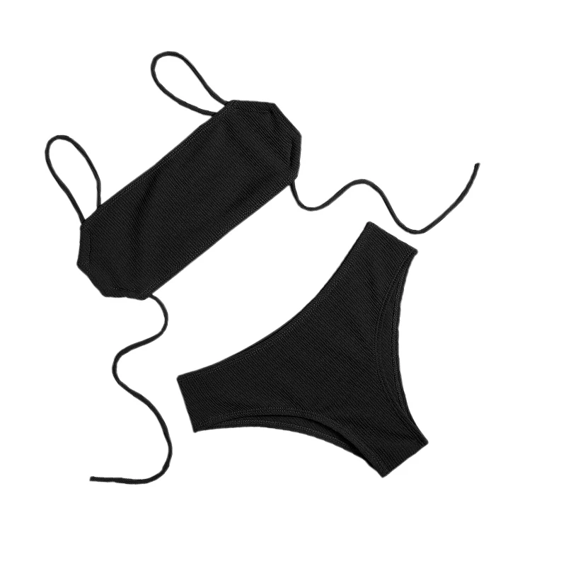 

Sexy Bikini Set Push Up Swimwear Women Thong Bikinis Pure Color Swimsuit Summer Swim Beachwear biquini swimming suit women