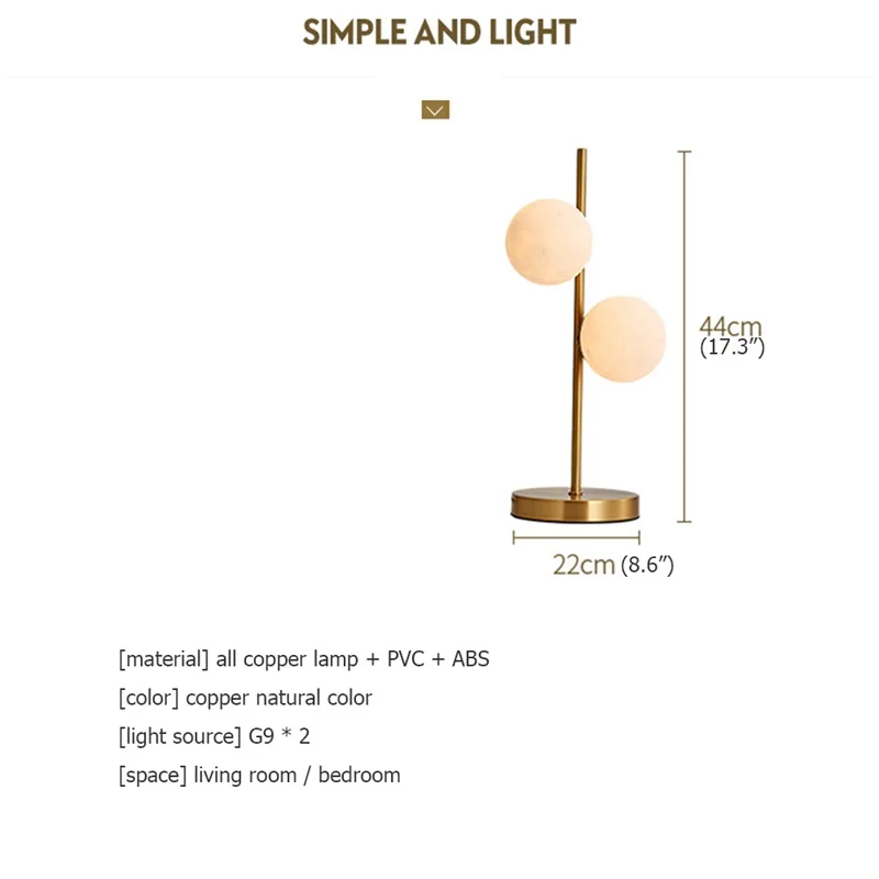 AOSONGCopper настольные лампы светильники модные декоративные для дома фойе гостиной