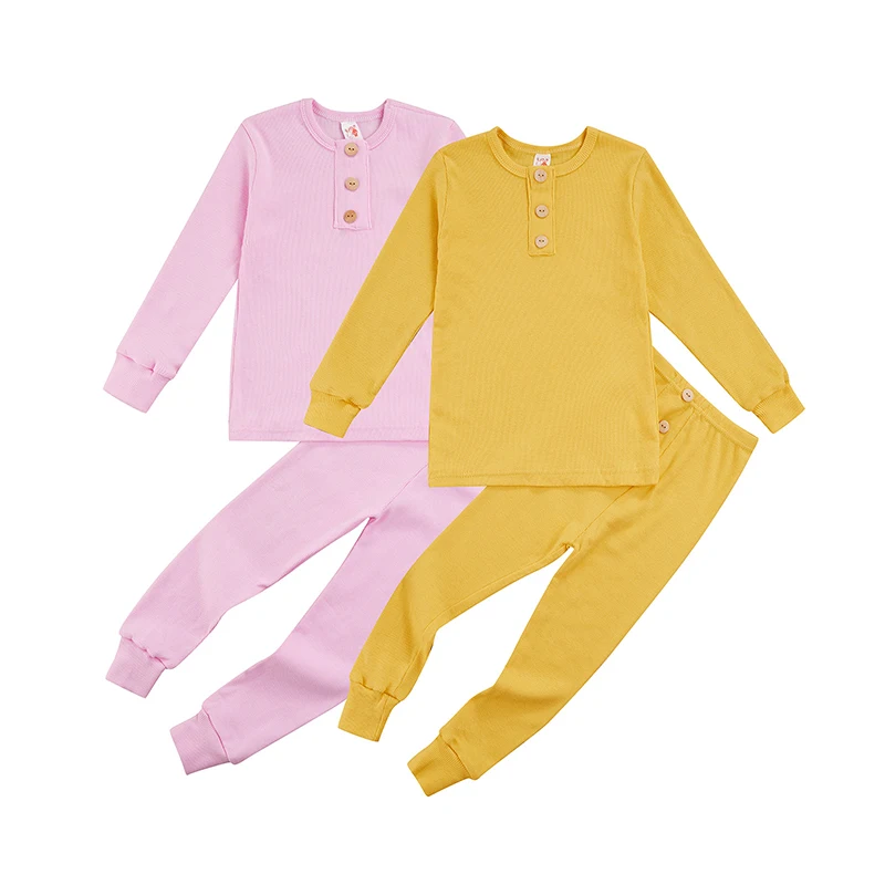 

2 шт., Детские однотонные штаны с круглым вырезом и длинными рукавами