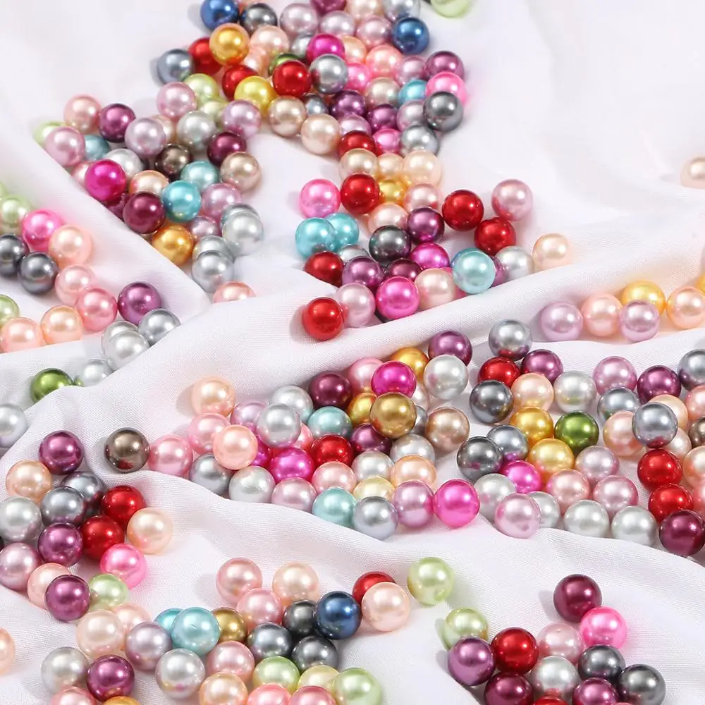Multi Color Round No Hole Acrylic Imitation Pearl Beads Loose Bead For DIY Scrapbook Decoration Crafts Sewing 3/4/6/8/10mm | Дом и сад