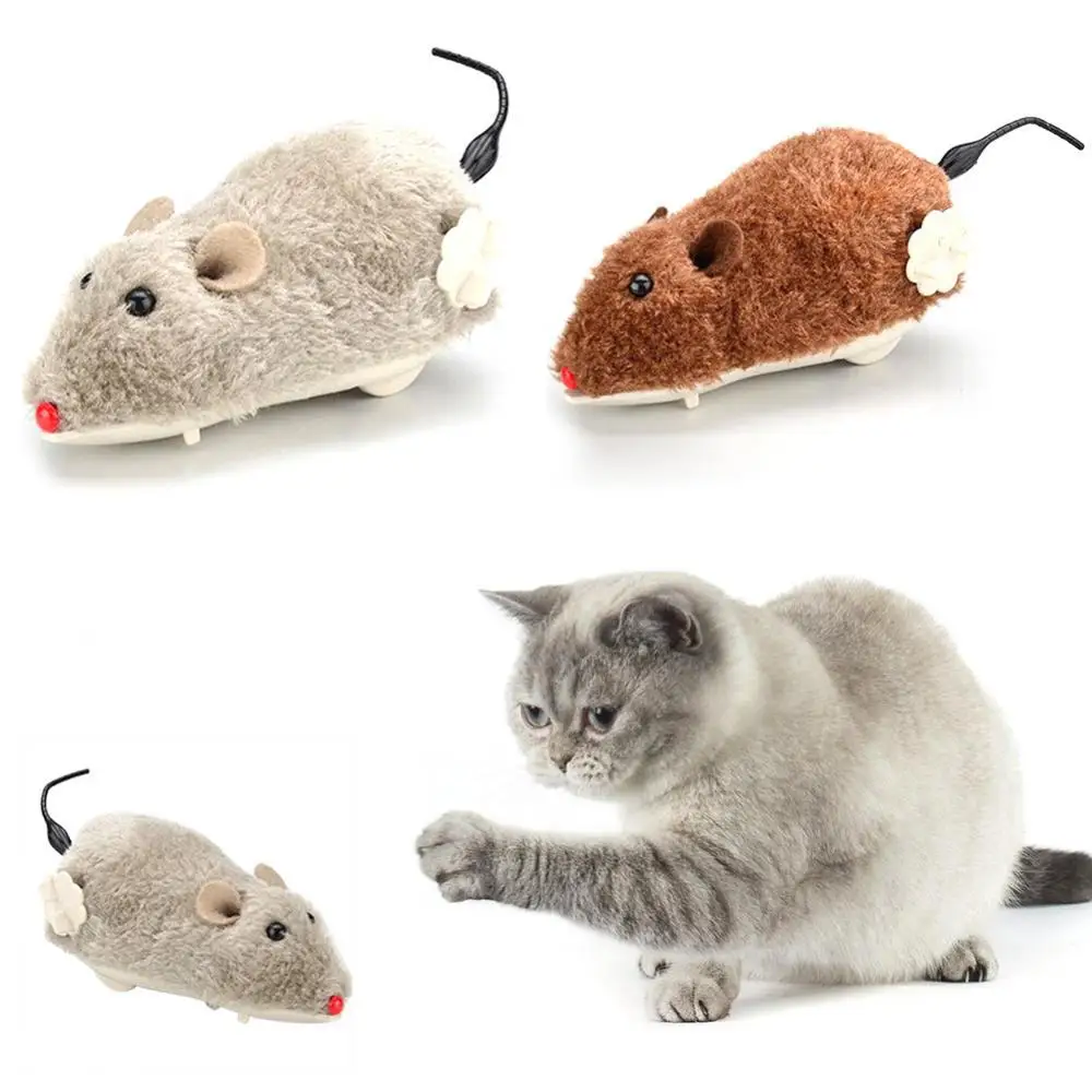 

40% HOTPet собака кошка плюшевая забавная игрушка мышь животное заводная заводка для бега игра подарок