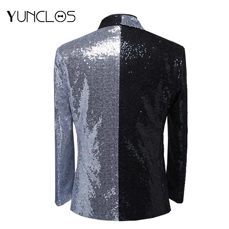 Мужской зеленый фруктовый воротник с блестками Повседневный Блейзер сшитый цвет