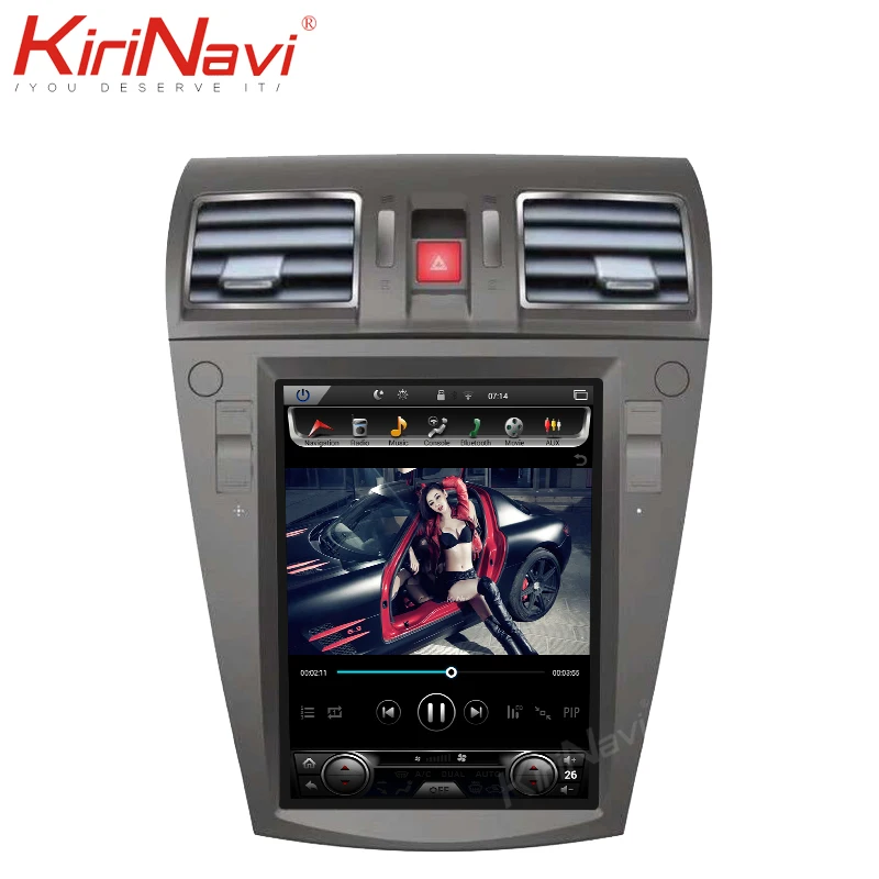 KiriNavi Telsa стиль вертикальный экран 10 4 &quot1 Din Android 9 0 автомобильное радио Automotivo для