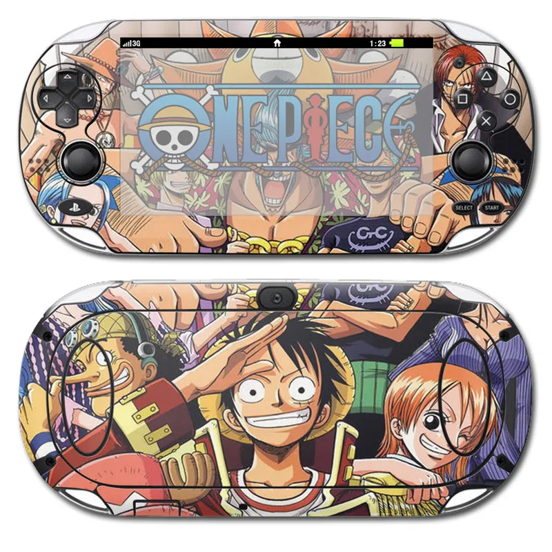 

Anime One Piece Sticker for PS Vita PSV 1000 Video Game Skins Stickers Vinyl Skin Ptotector Decal Cover For Play Station PSV1000