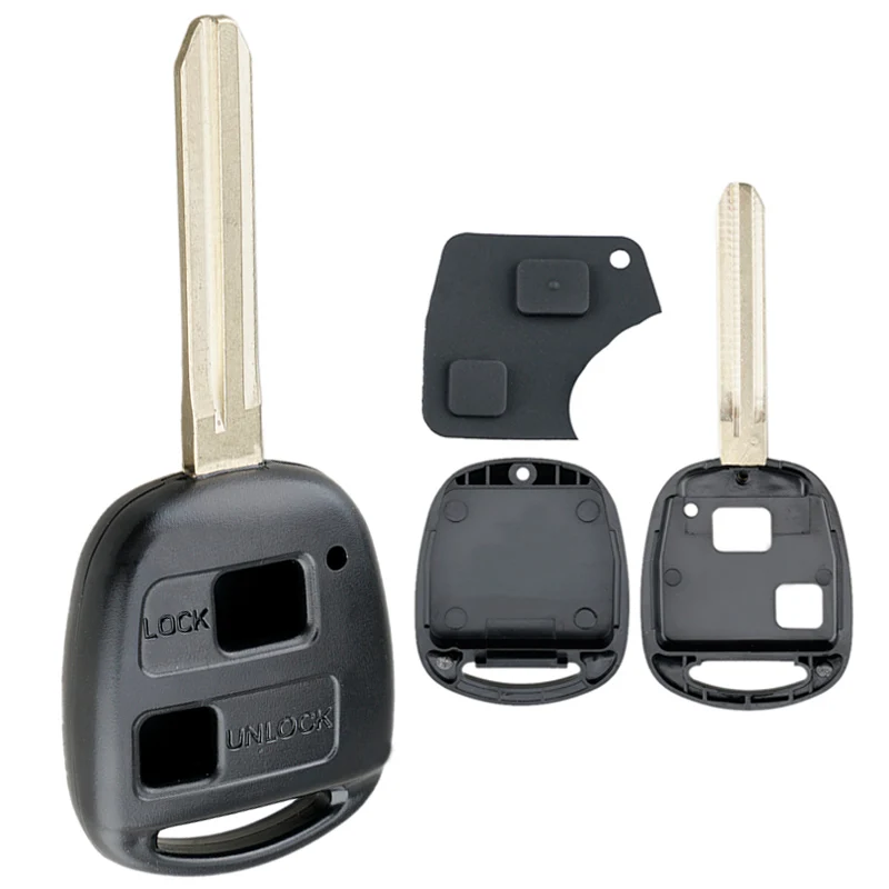 Чехол для ключа автомобиля Замена 2 кнопки TOY43 лезвие корпус автомобильного