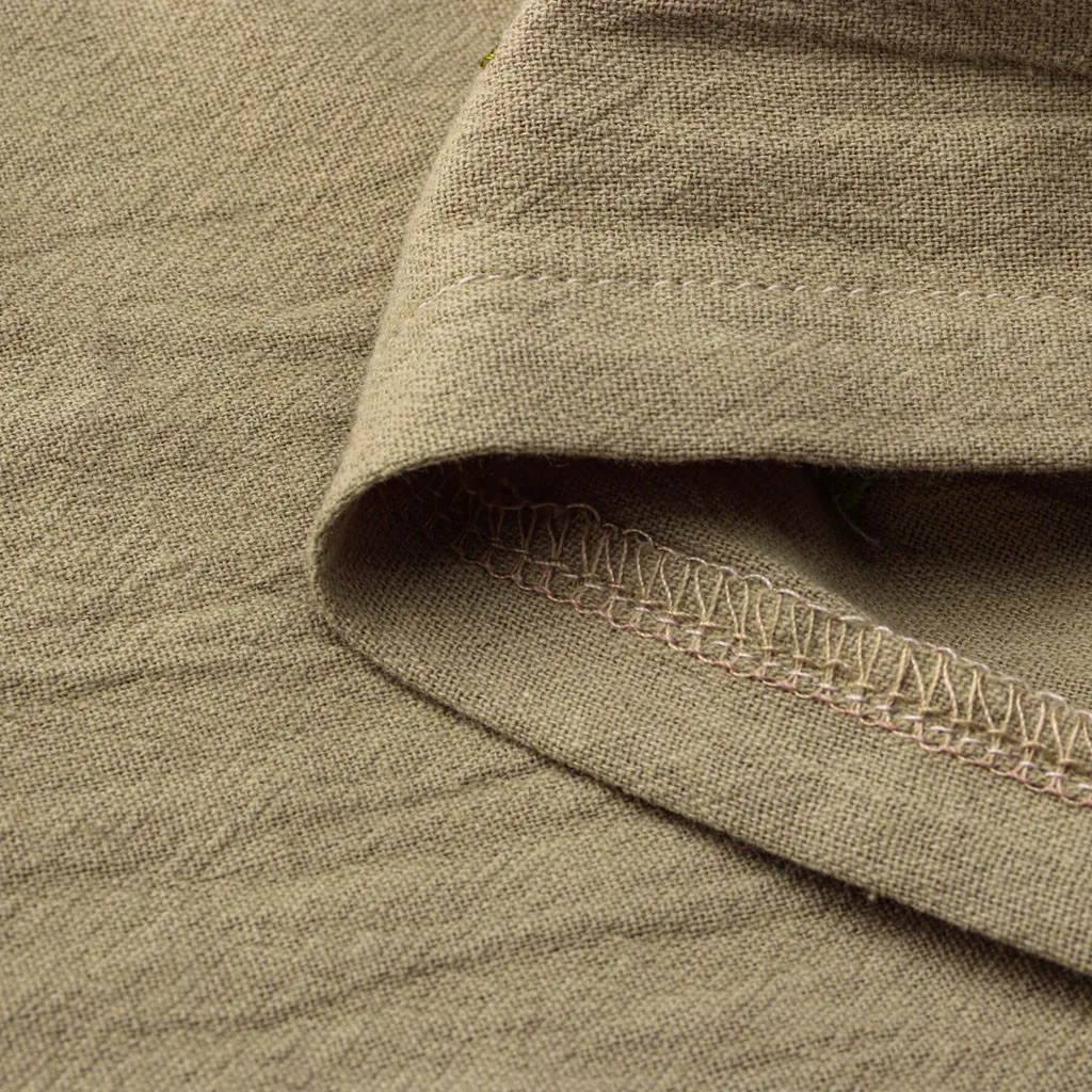 Женское платье из хлопка и льна с вышивкой повседневное короткое большого