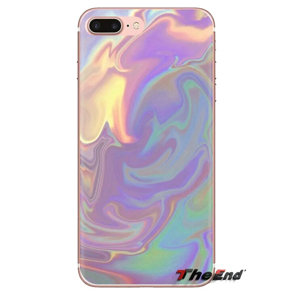 Пастельно-металлик Tumblr силиконовый чехол для iPhone XS Max XR X 4 4S 5 5S 5C SE 6 6S 7 8 плюс samsung