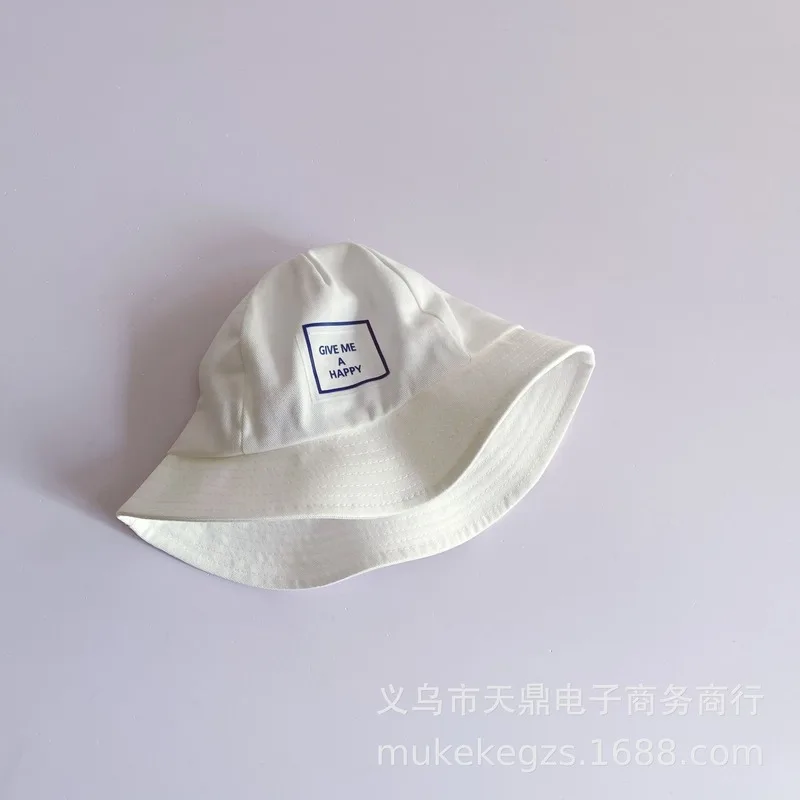 

Personality Children Fisherman Hat Spring/Summer Baby Outing Sun Hat Large Edge Sunscreen Cotton Basin Caps for Kids