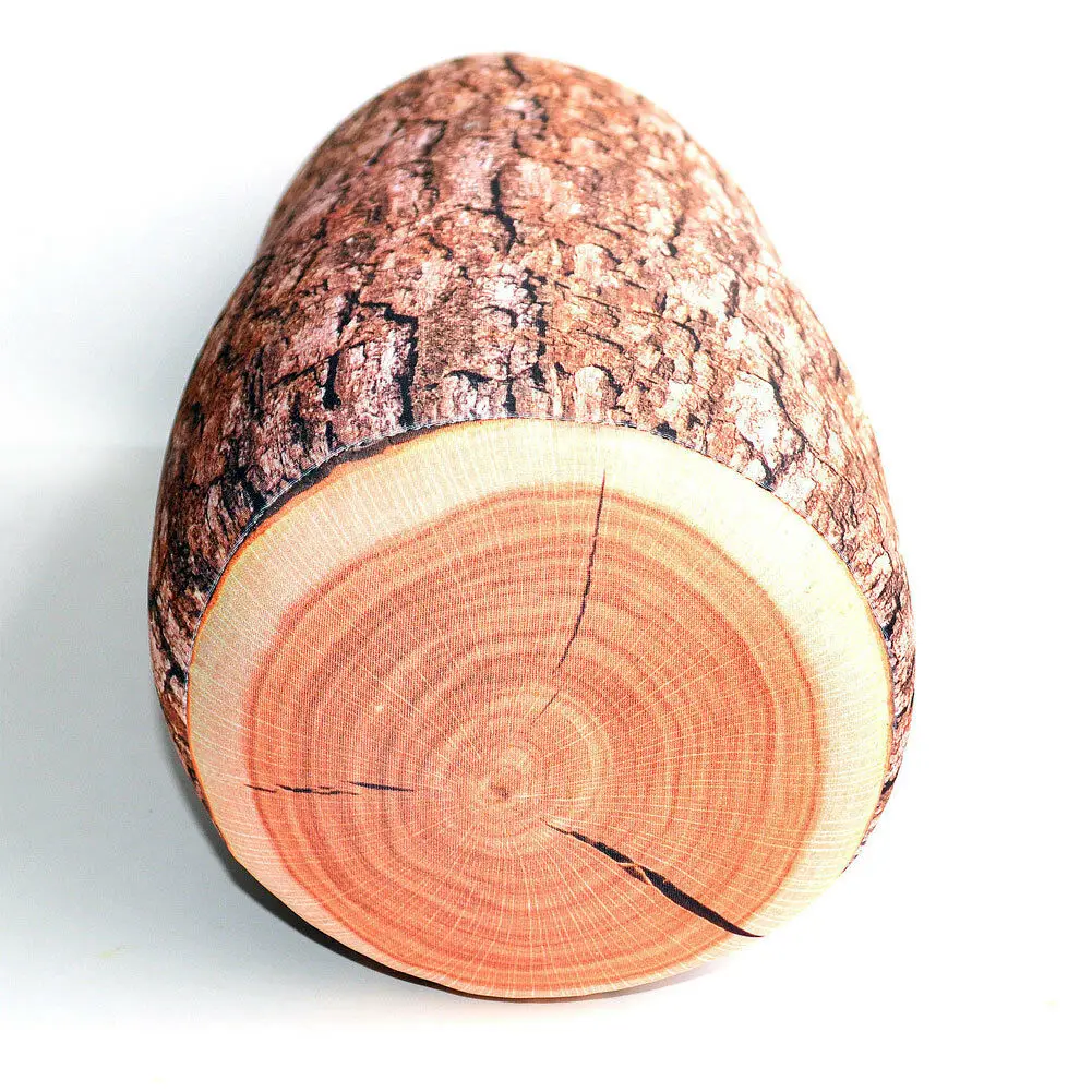 Цилиндрическая мягкая подушка из микробусин дерево пень рулон подушки для