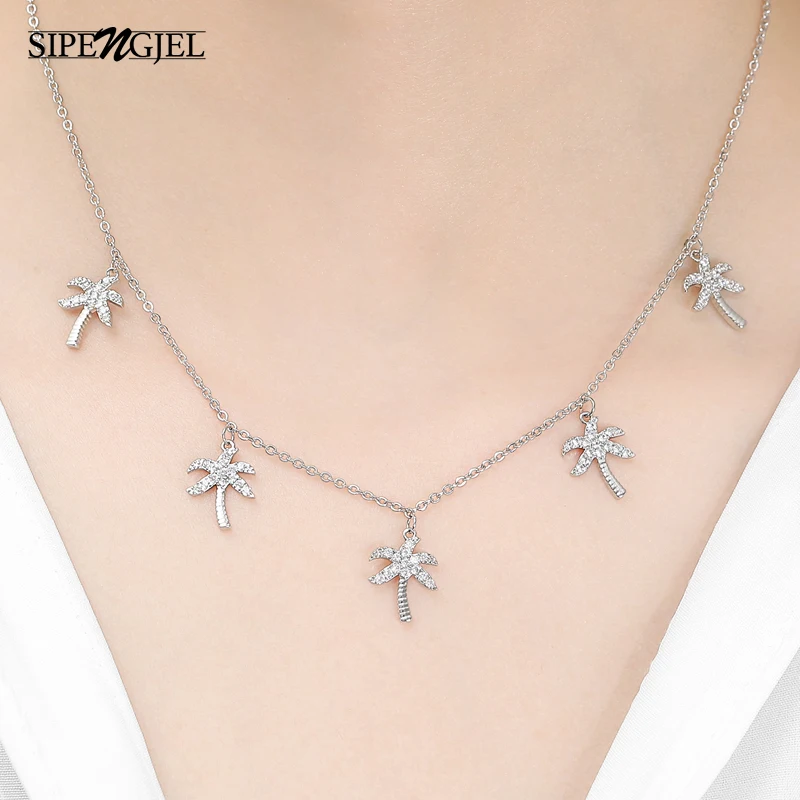 Модное микро Cz Хрустальное дерево ожерелье высокое качество летнее растение