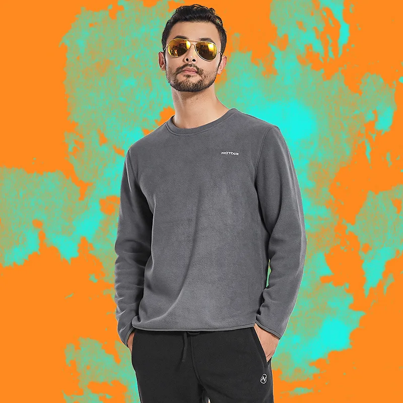 Осень зима мужские флисовые теплые спортивные тактические Топы Открытый Бег