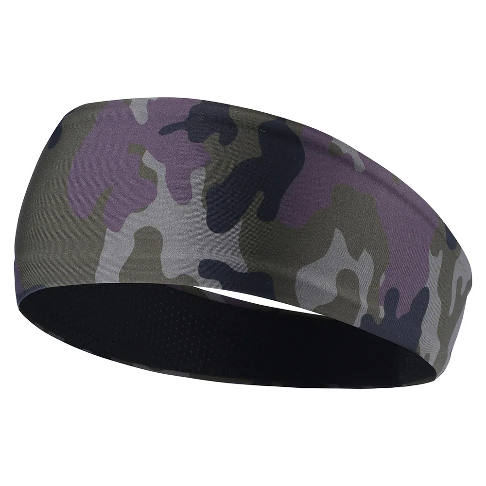07 Elastic Men Headband Hairband Soft Sweatband Stretchy Headwear Bicycle Yoga Sport Moisture Wicking Hair Accessories Women Girls - Цвет: 07