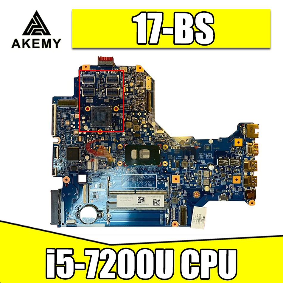 

Материнская плата для ноутбука HP 17-BS с процессором SR342 i5-7200U 16875-1 929318-601 925624-601