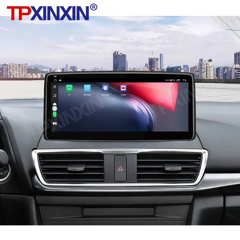 구매 4G LTE For Mazda 3 Angkesala 안드로이드 10 6 + 128G ROM 자동차 라디오 플레이어 멀티미디어 GPS 네비게이션 스테레오 헤드 유닛 무선 카플레이