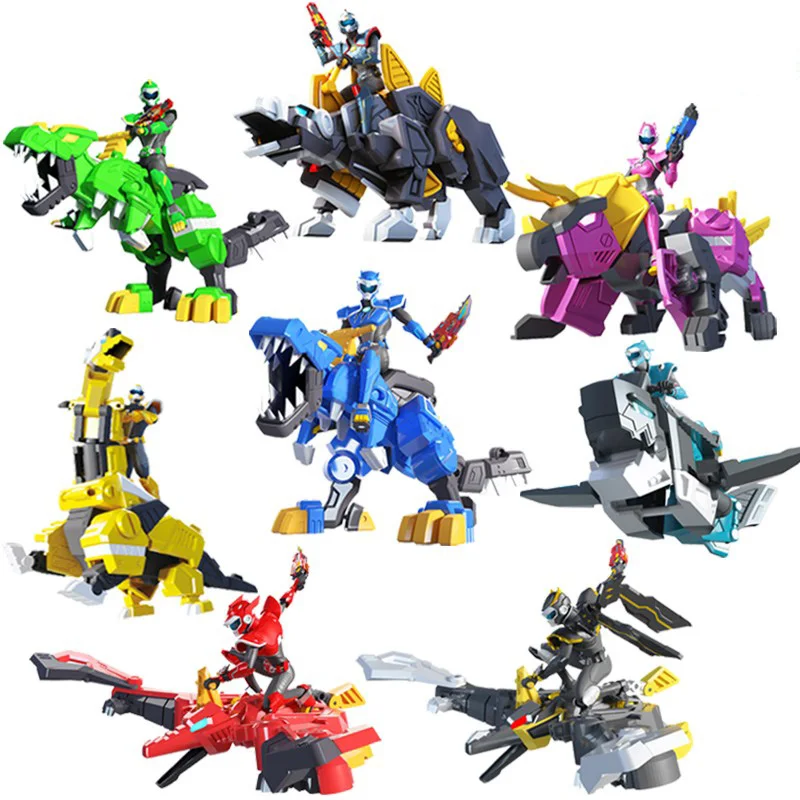 Mini Kraft Super Dinosaurier Power Serie Transformation Spielzeug Action-figuren MiniForce X Simulation Tier Dinosaurier Verformung Spielzeug