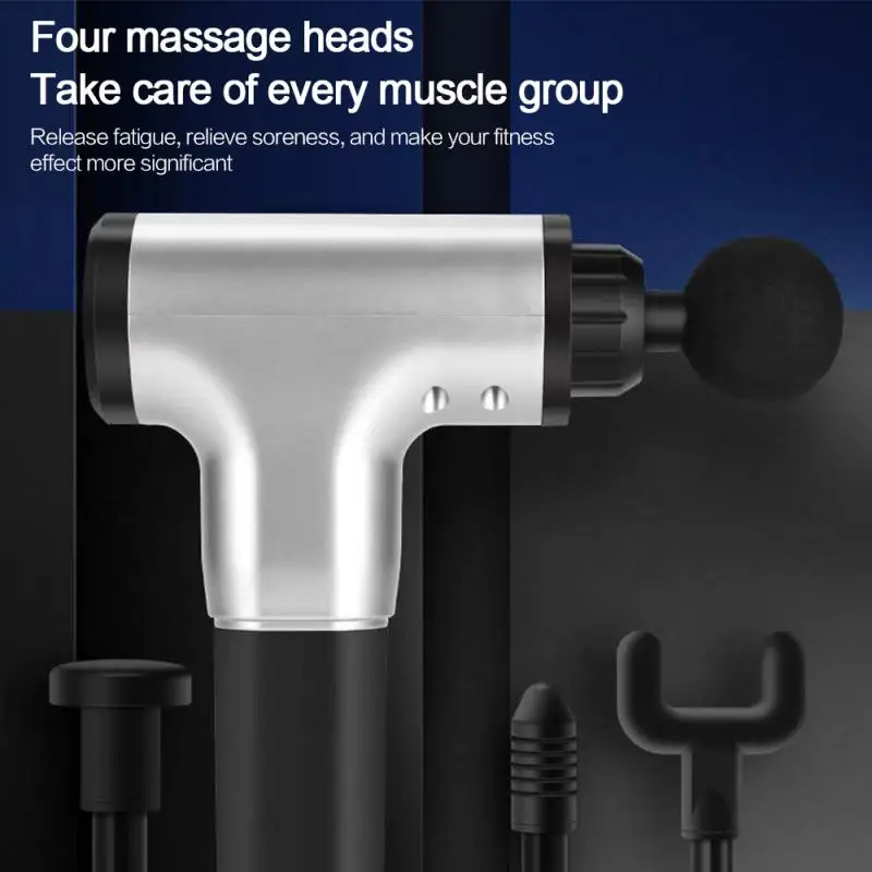 Массажный пистолет массажер для головы и тела шеи электрический массажный