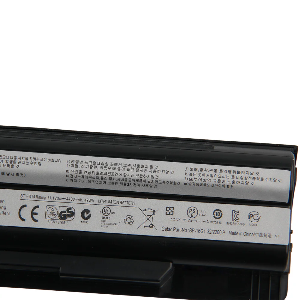 Оригинальная запасная аккумуляторная батарея BTY-S14 для ноутбука MSI GE60 GE70 CR650 FR600 E1315