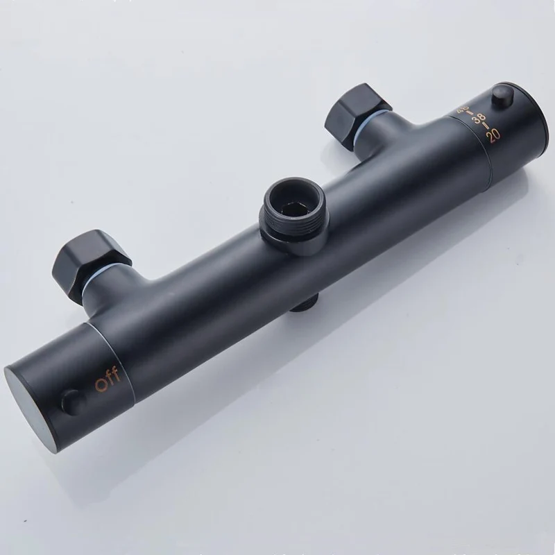Новый смеситель для ванной и душа с черной росписью клапан управления водой