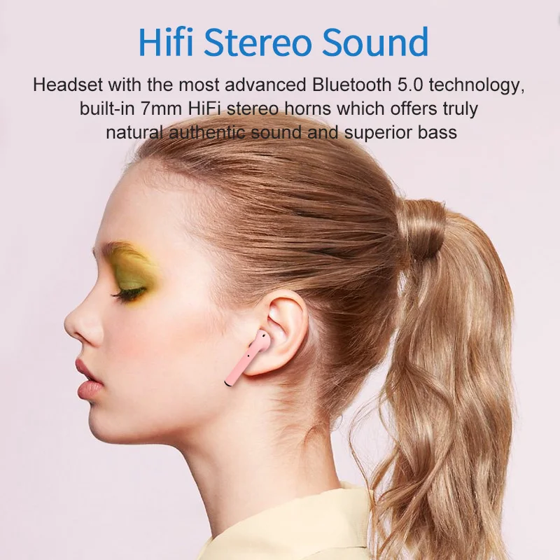 Thzio Bluetooth наушники i12 HIFI беспроводные спортивные гарнитура для телефонов xiaomi redmi