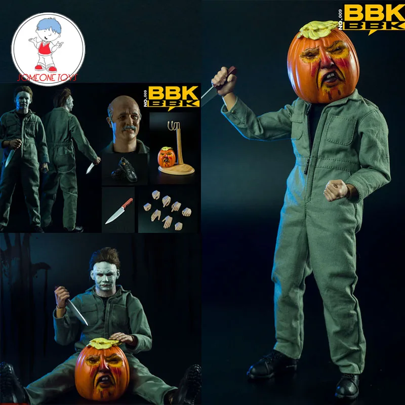 

BBK009 1/6 Scale Halloween Night Killer Mike Action Figure body whole set For 12" Male Soldier Collectible boy gift toy dolls