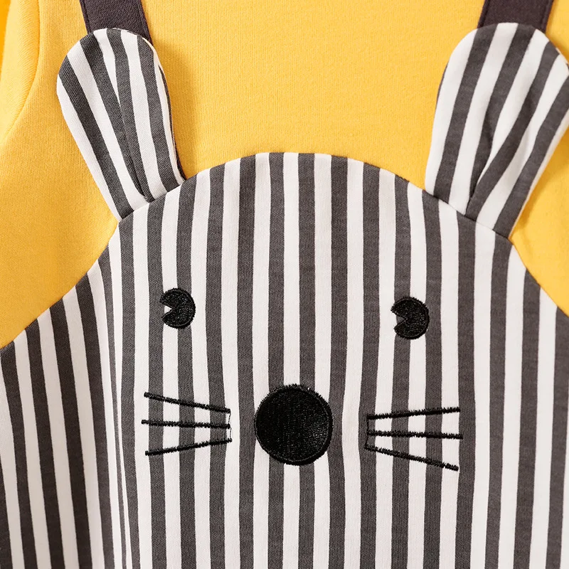 Одежда для новорожденных мальчиков Костюм с мышкой из мультфильма Комбинезоны