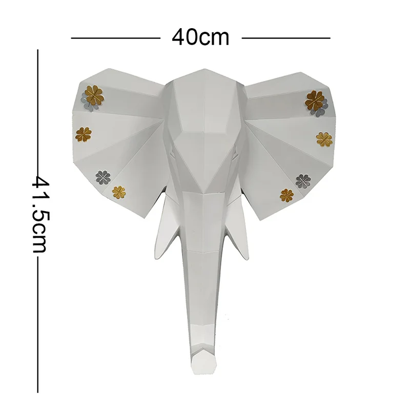 3D статуя слона украшения дома аксессуары скульптура Настенный декор Свадебные