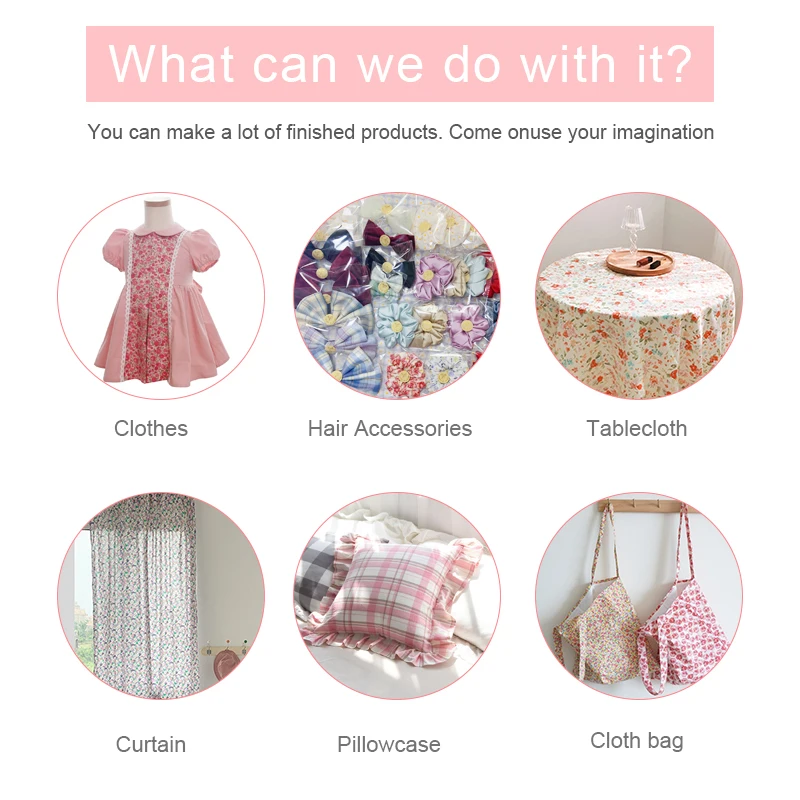 

100% cotton printed cloth small lattice Fabric for Patchwork dress sewing material accessories clothes tablecloth needlework