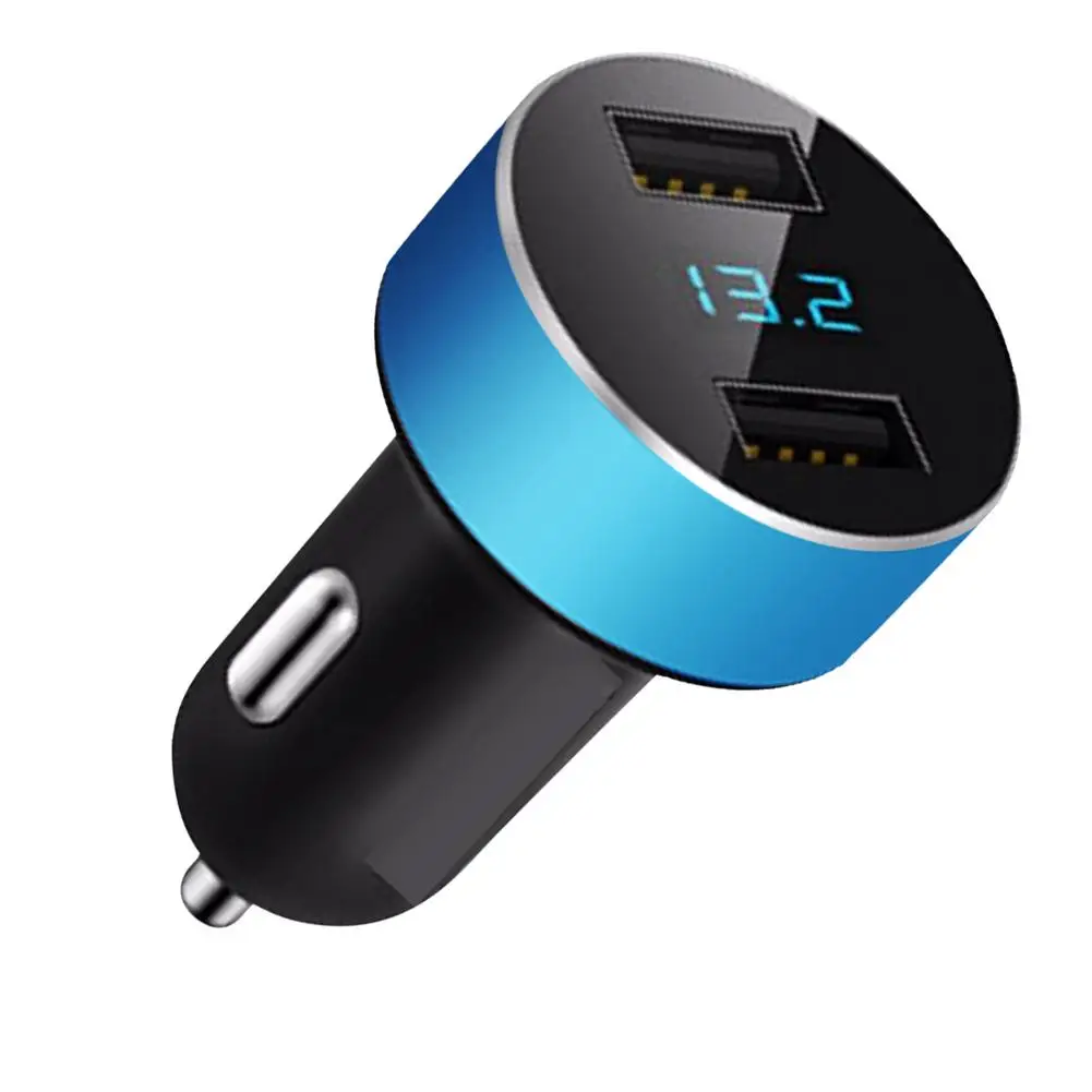 

Multi-function Dual USB Interface Car Charger 4.1A Mini Adapter Cigarette Lighter Mobile Phone Fast Charging Safe Protection