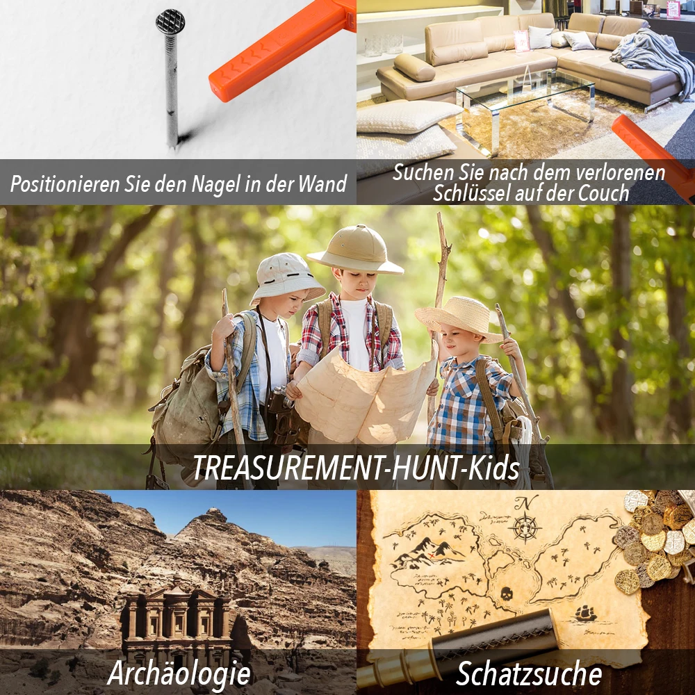 Водонепроницаемый Высокочувствительный ручной металлоискатель