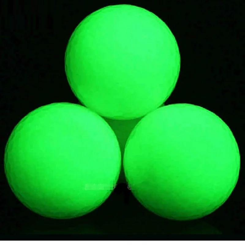 2Pcs/Lot Night Golf Balls Luminous Light Up Bright Glow Reusable Ball Accessories Fluorescent |