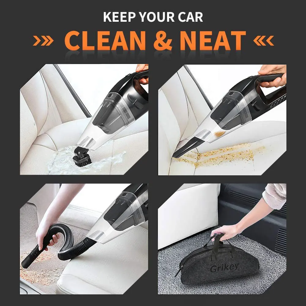Автомобильный Ручной пылесос GRIKEY портативный автомобильный 12 В с функцией сухой
