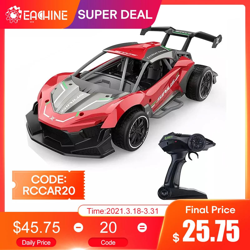

Eachine EC06 1:14 2.4GHZ 4CH High Frequency Alloy Remote Control High-speed Moter RC Racing Car