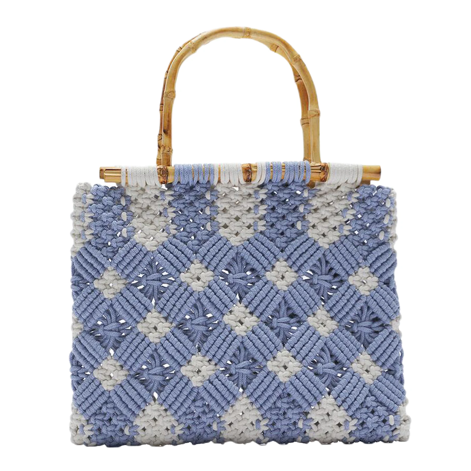 

Bohemian Knit Handbag Hand-woven Summer Beach Casual Tote Bag Shopping Bags