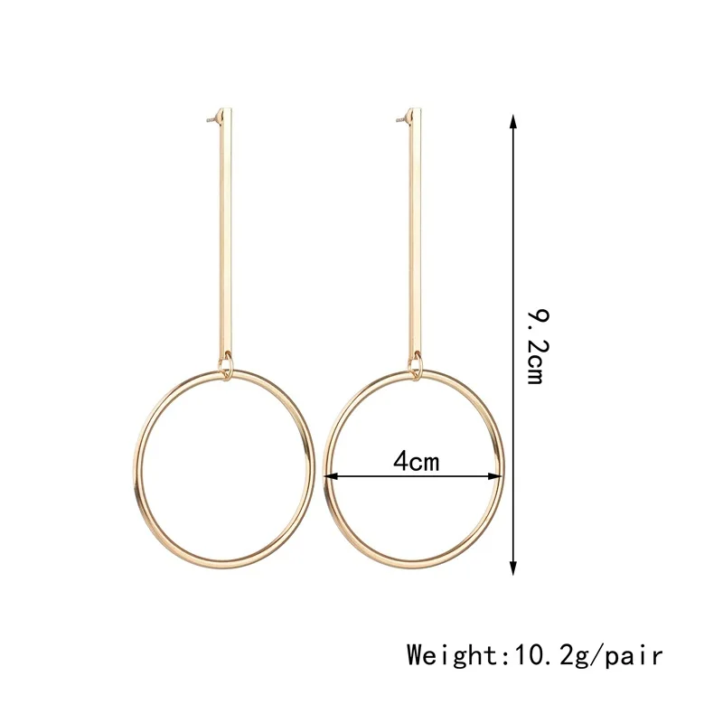 Женские серьги 2020 Модная бижутерия минималистичные круглые полые золотые