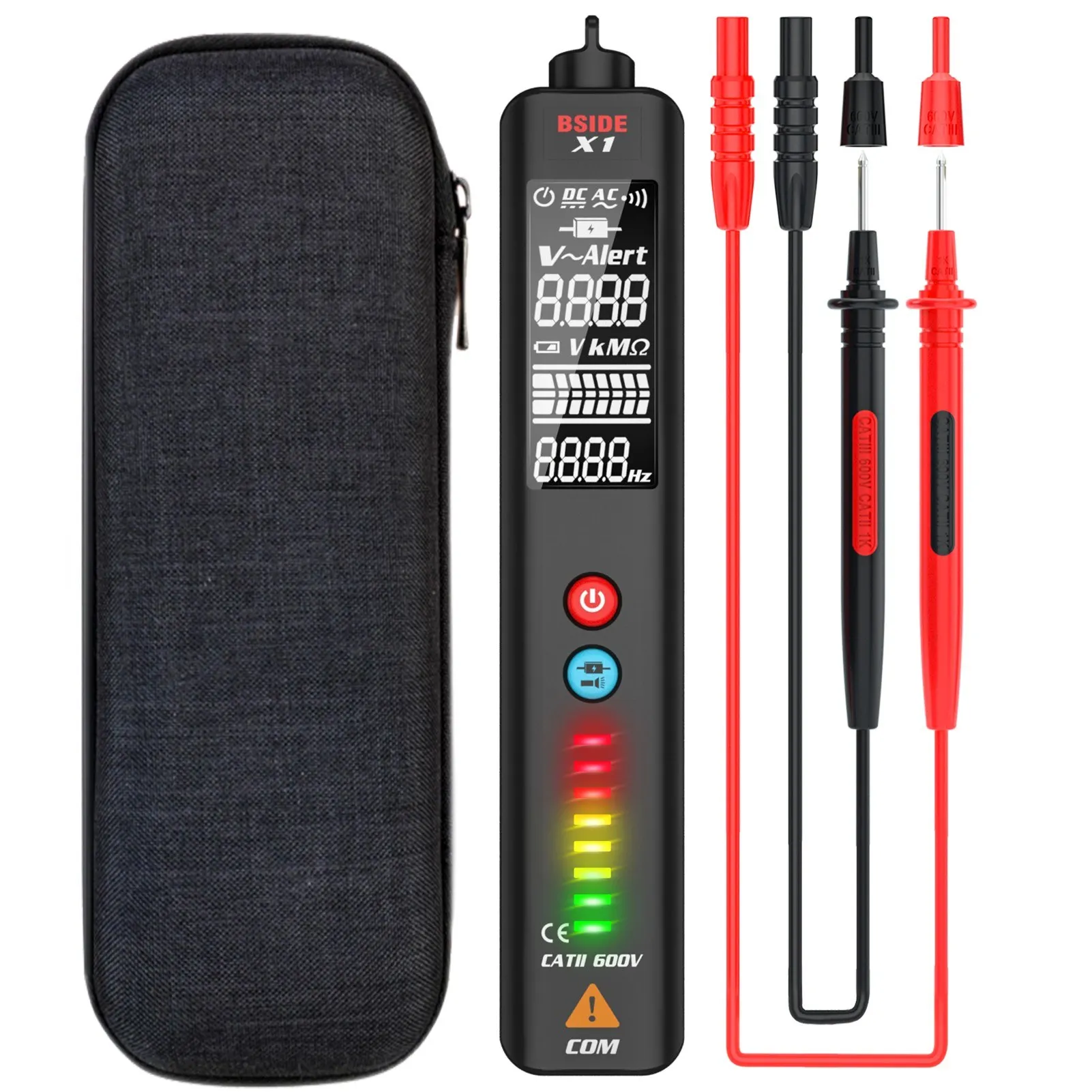 

BSIDE X1 Dual Mode Smart Detector Non-Contact AC Voltage Detector NCV Multimeter Electric Test Pencil Portable Tester Pen