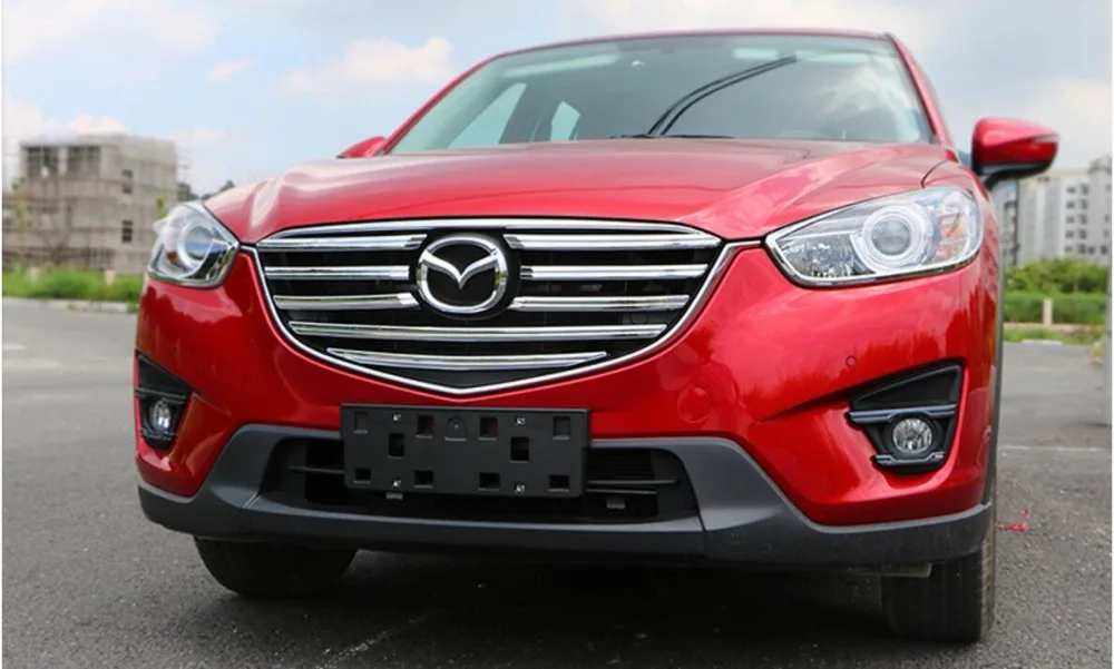 

Решетка-гриль Передняя из нержавеющей стали, 9 шт./комплект, подходит для Mazda CX-5 CX5 2015 2016