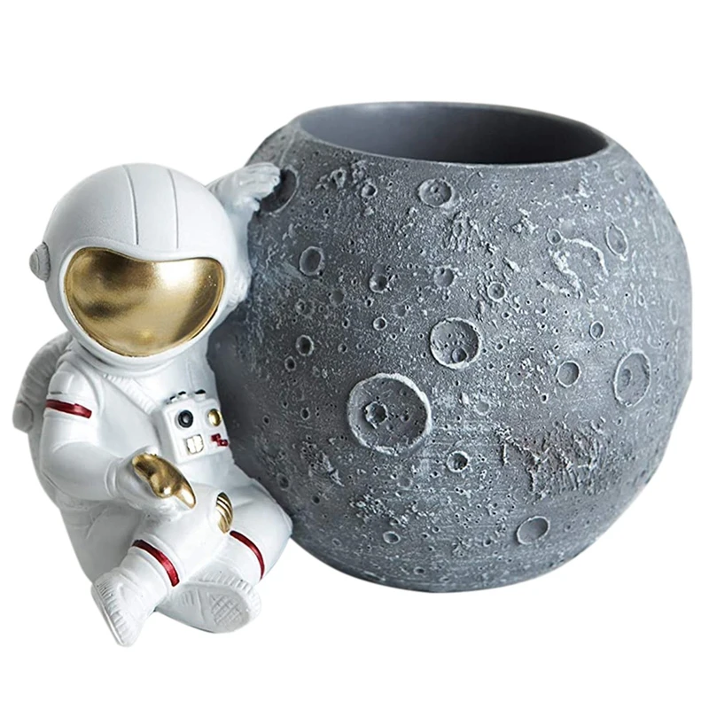 

Pen Holder, Astronaut Stand, Pencil Holder, Resin Desktop Storage Box Office, Classroom, Perfect Gift
