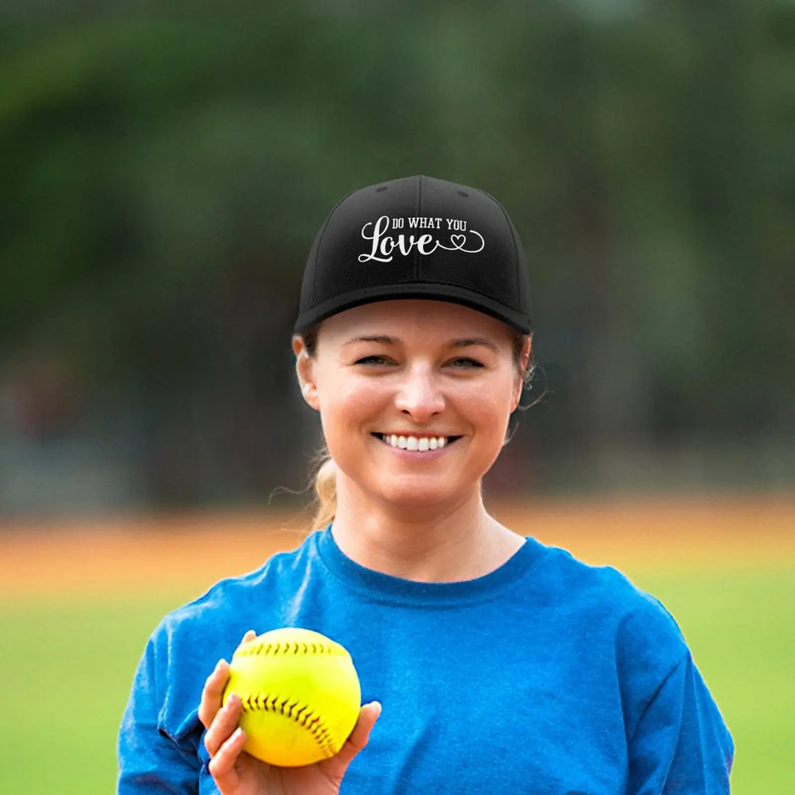 

Hat Do What You Love Valentines Day Girlfriend Baseball Cap Wild Sun Shade Peaked Hats Adjustable Caps for Men Women