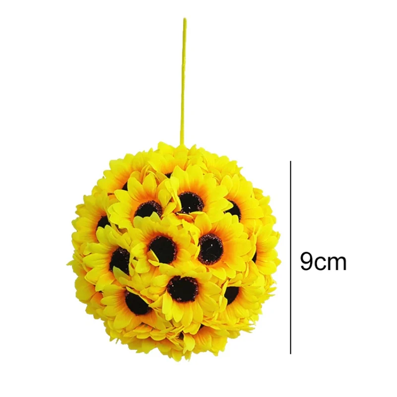 Искусственные подсолнухи целующийся шар букет Свадебная вечеринка Церемония