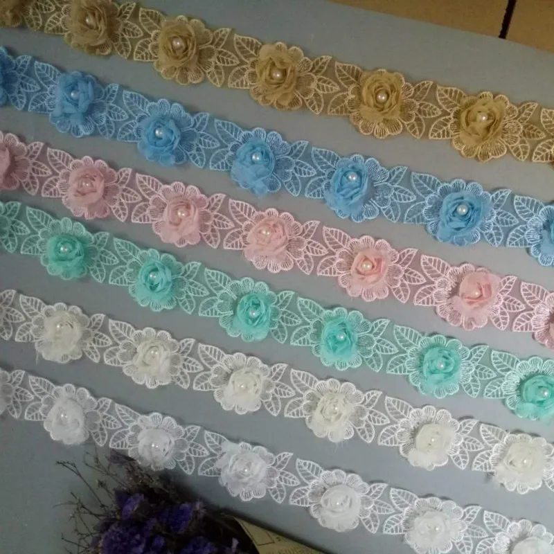 1 ярд растворимый цветок розы и бриллианта с цветочной вышивкой кружевная бейка