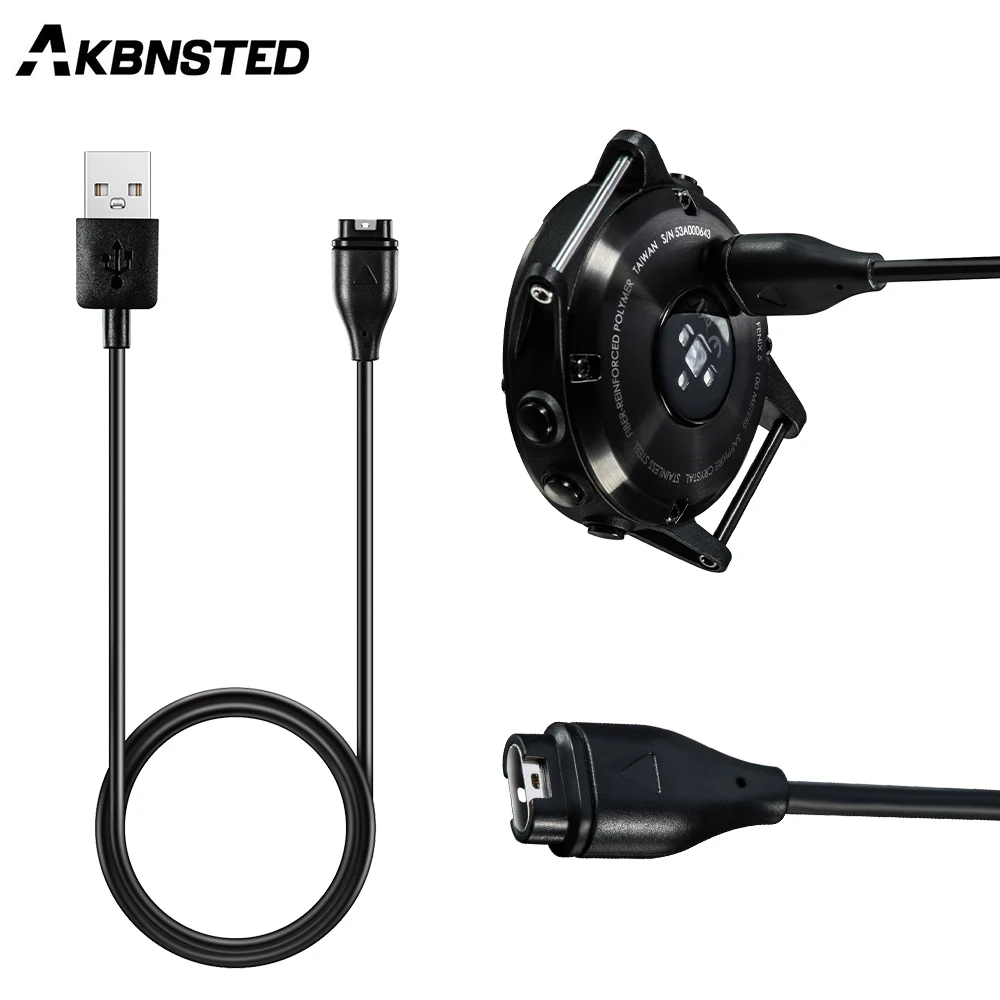 AKBNSTED USB кабель для быстрой зарядки Garmin Fenix 5 5S 5X 6 6S 6X Forerunner 245 Vivoactive 3 Venu Quatix Smart Watch|Смарт-аксессуары| |